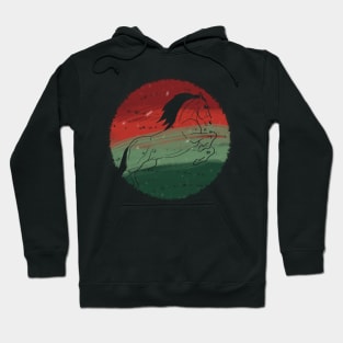 Christmas orb - jumping horse Hoodie